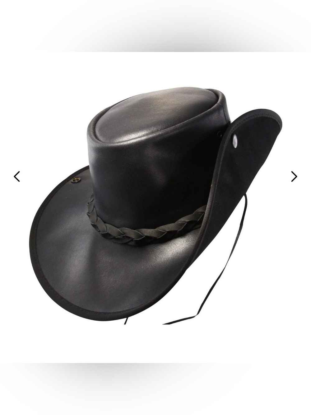 Hand Crafted Coastline Hat Co. Black Outback Hat - Picture 11 of 11